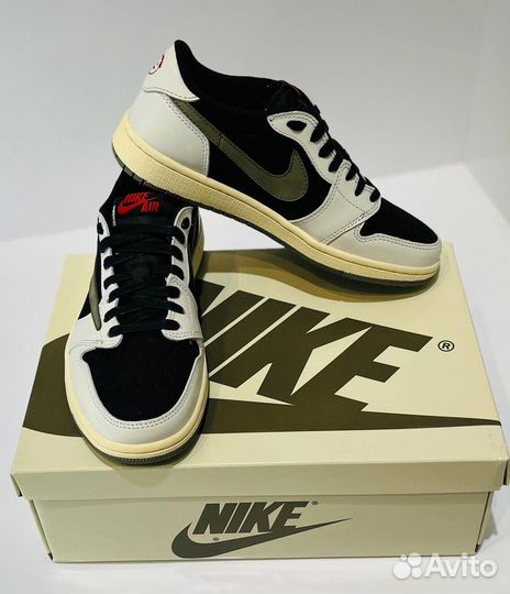 Кроссовки Nike Jordan 1 Low “Travis Scott Olive”