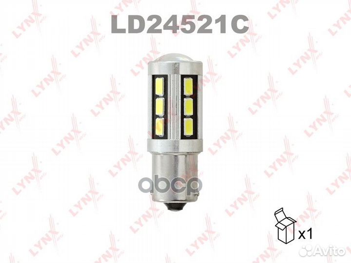 Лампа светодиодная LED P21W S25 24V BA15s SMDx18