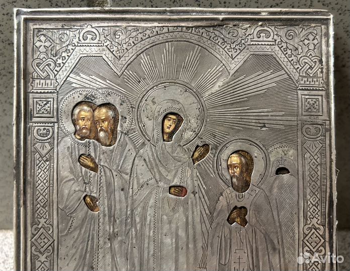 Икона Явление Богородицы Сергию Радонежскому