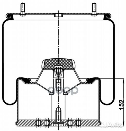 Воздушная подушка (опора пневматическая) BPW ECO