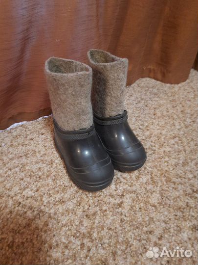 Валенки детские с калошами