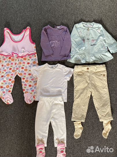 Одежда пакетом для девочки 68 74