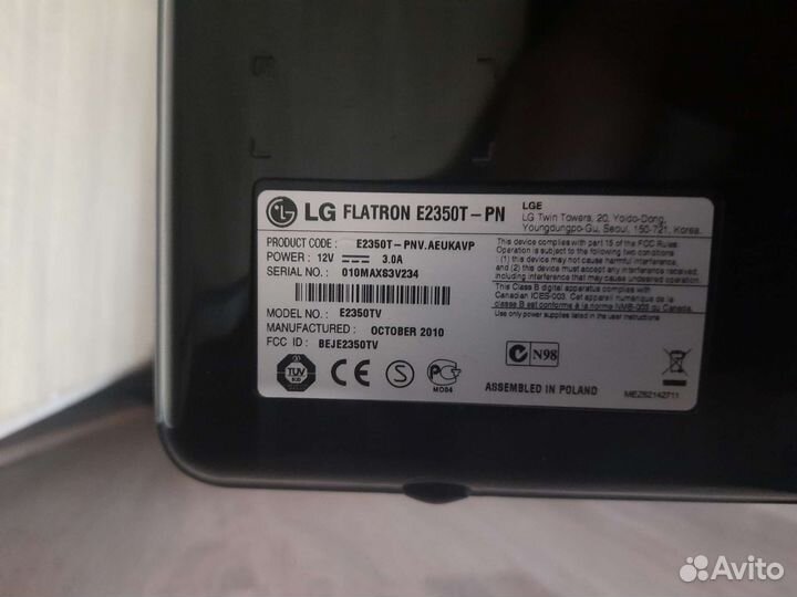 Монитор LG flatron 23 дюйма