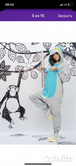 Два флисовых кигуруми фэмили лук