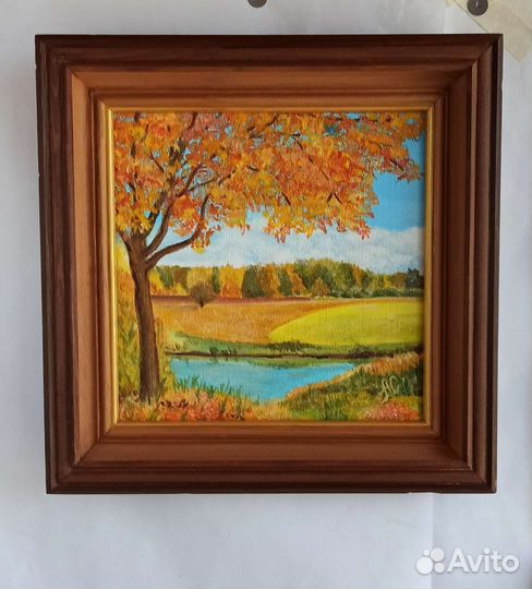 Картина акрилом «Осень»