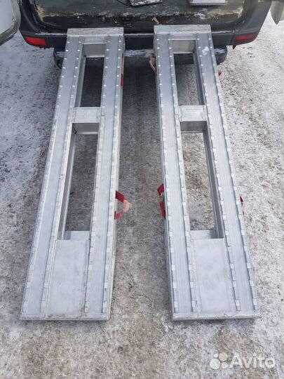 Сходни алюминиевые для заезда техники