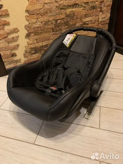 Коляска 3 в 1 Sonic Plus Verdi черная эко-кожа