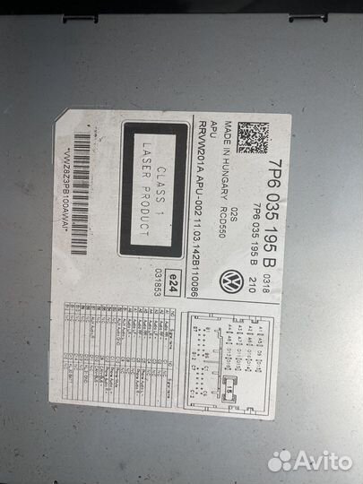 Магнитола touareg nf