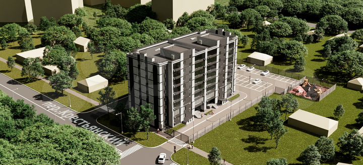 2-к. квартира, 54,9 м², 6/8 эт.