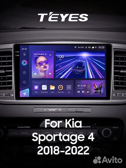 Магнитола Teyes CC3 2K 3/32 Kia Sportage 4