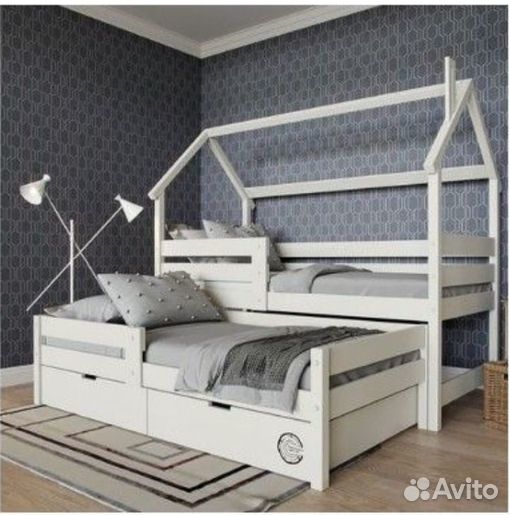 Детская кровать из массива березыдля 2-х детей