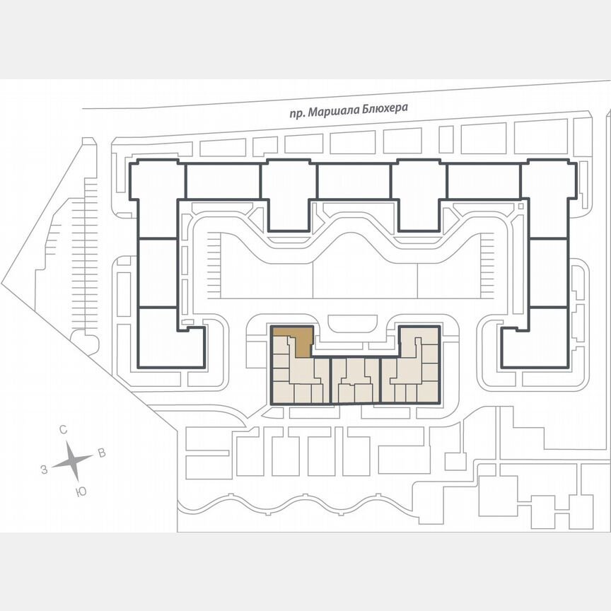 3-к. квартира, 85,9 м², 10/16 эт.