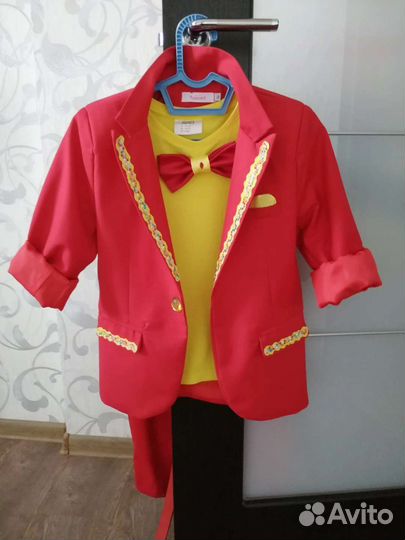 Костюм на мальчика, красный, выпускной 116 - 134