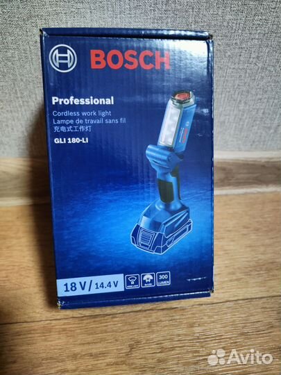 Фонарь аккумуляторный Bosch GLI 180 li