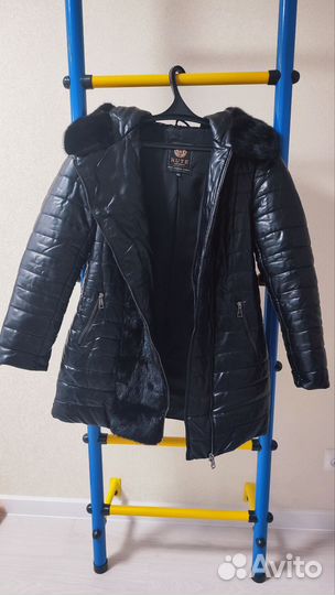 Пуховик куртка с натуральным мехом