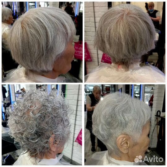 Химическая завивка, прикорневой объем,Окрашивание