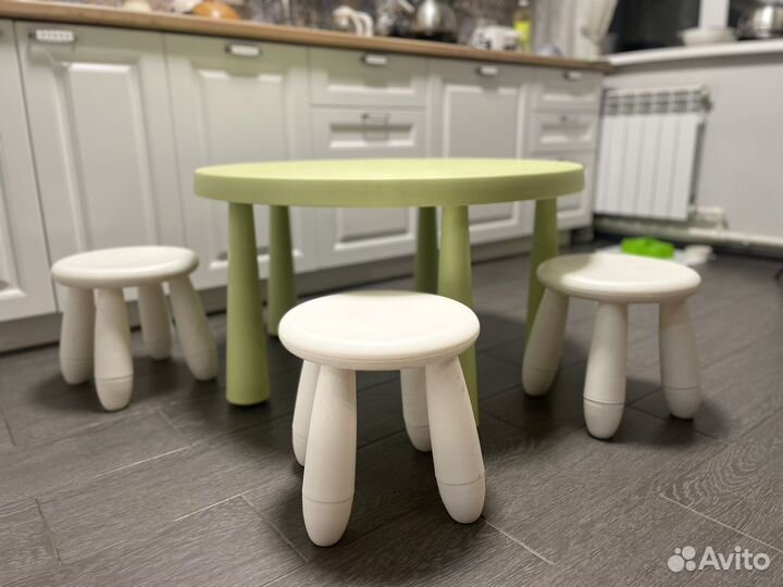 Детский стол и стул IKEA