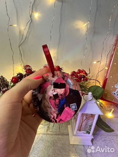 Елочный шар с фото