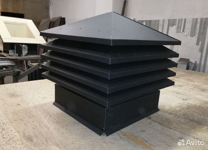 Колпак на трубу, дымник с леерами