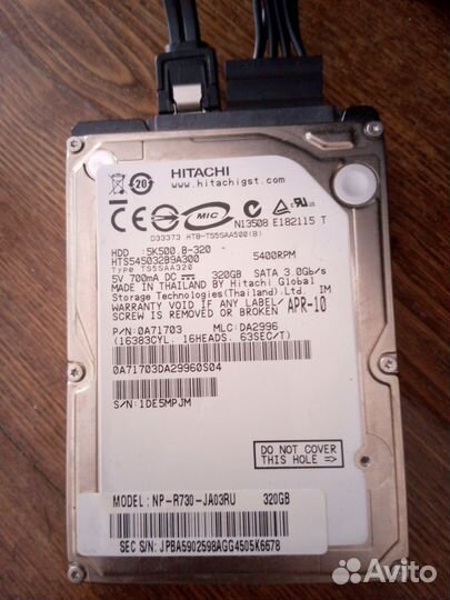 Hdd 2.5 300 GB Hitachi