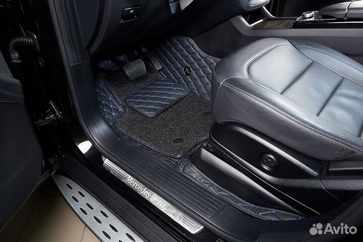 3D коврики из экокожи в авто от производителя