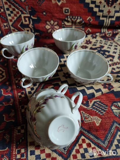 Сервиз чайный 15 предметов дулёвский фарфор