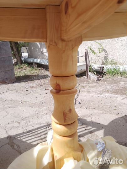 Стол четыре стула, новое сосна