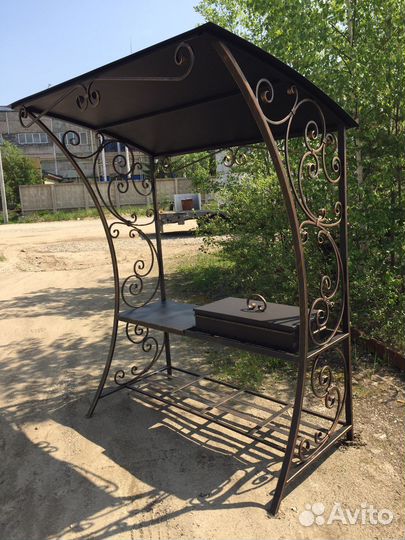 Кованые мангалы с крышей