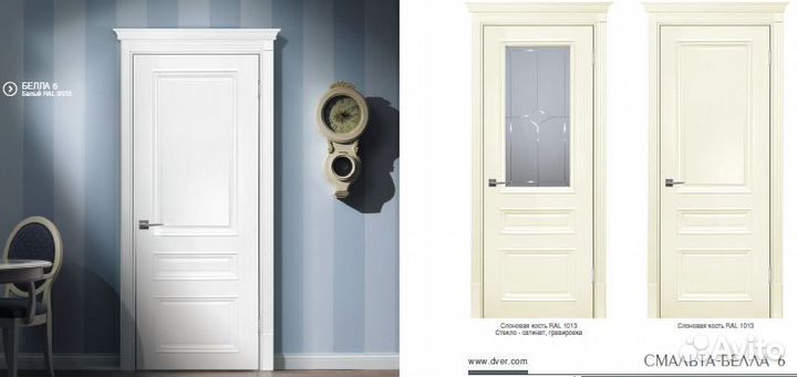 Двери межкомнатные эмаль