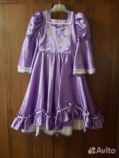 Платье для девочки 104-110 Рапунцель