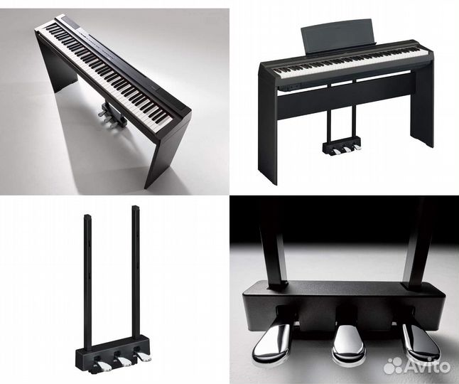 Цифровое фортепиано Yamaha черное +стойка и педали