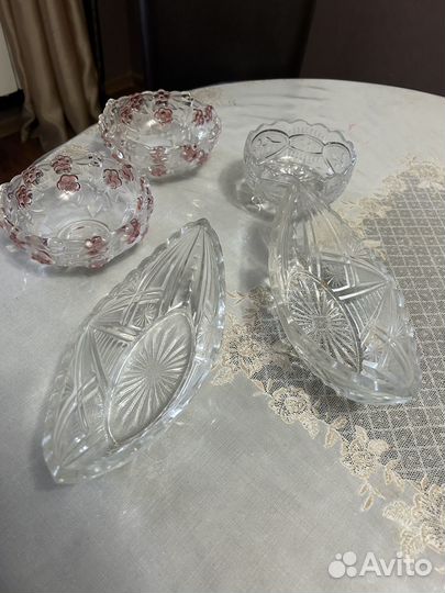 Ваза хрустальная