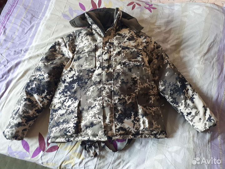 Костюм зимний куртка/полукомбинезон камуфляж р.64