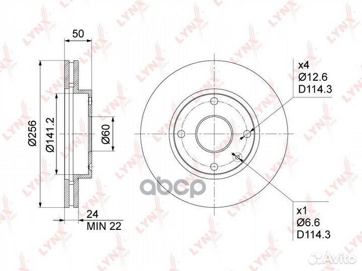 Диск тормозной chevrolet lacetti 05- передн. BN