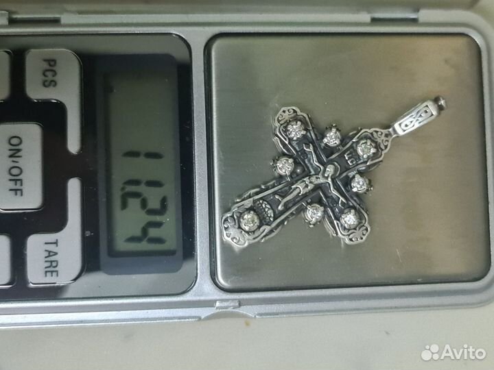 Крест серебро