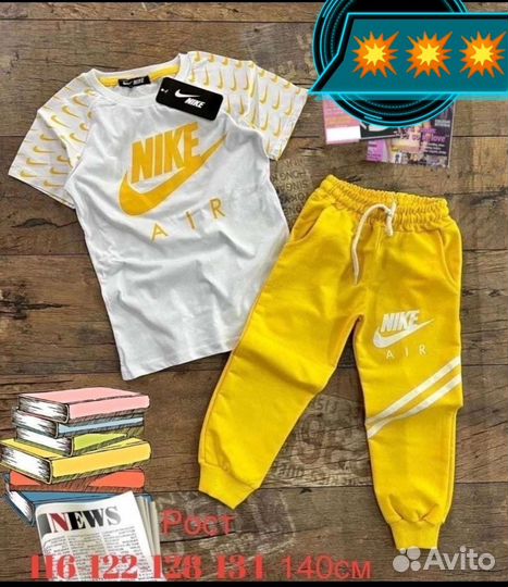 Спортивный костюм nike летний, детский, новый