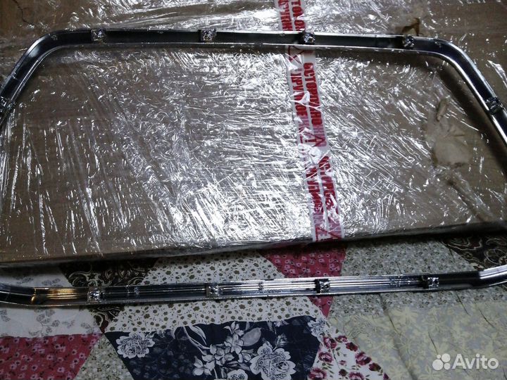 Молдинг на передний бампер мицубиси асх 2012-2016