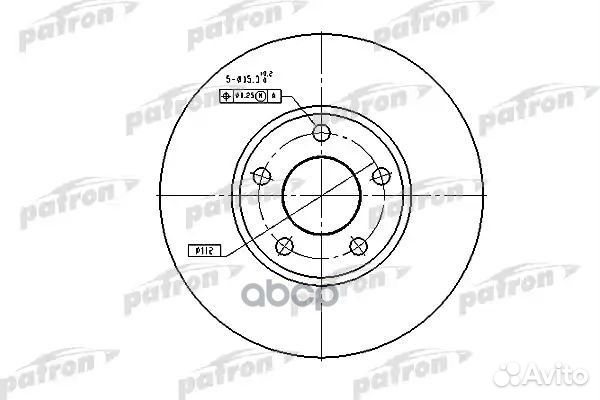 Диск тормозной audi 100/A4/A6 90- перед