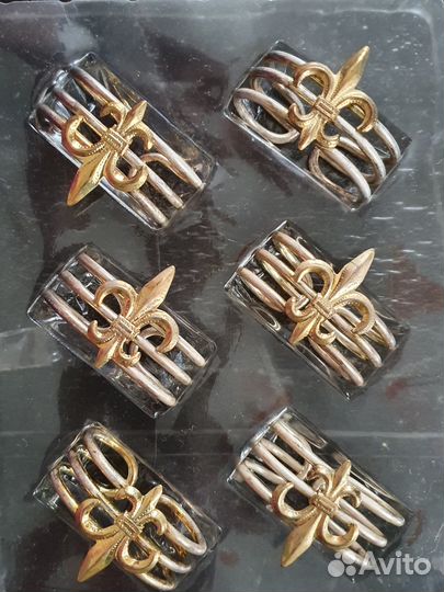 Праздничные кольца для салфеток. 6 штук