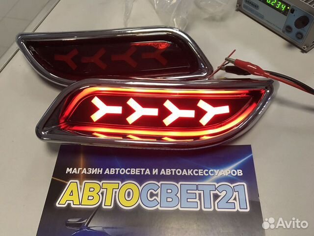 Led катафоты Лада Приора Красные и Темные