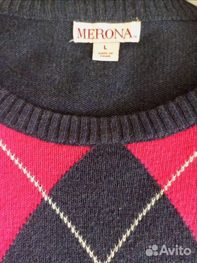 Джемпер мужской merona 52-54 хлопок, вискоза