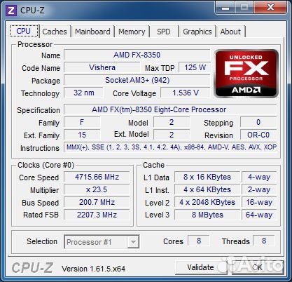 Процессор amd fx 8350