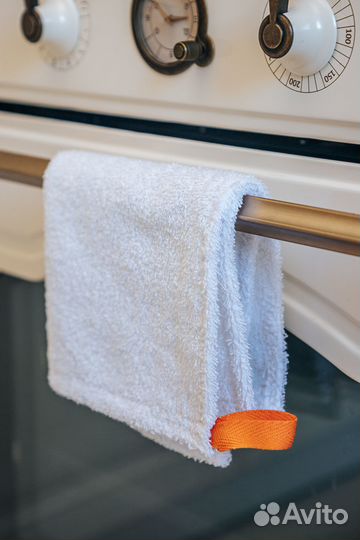 Полотенце махровое, белое, салфетка 30х30