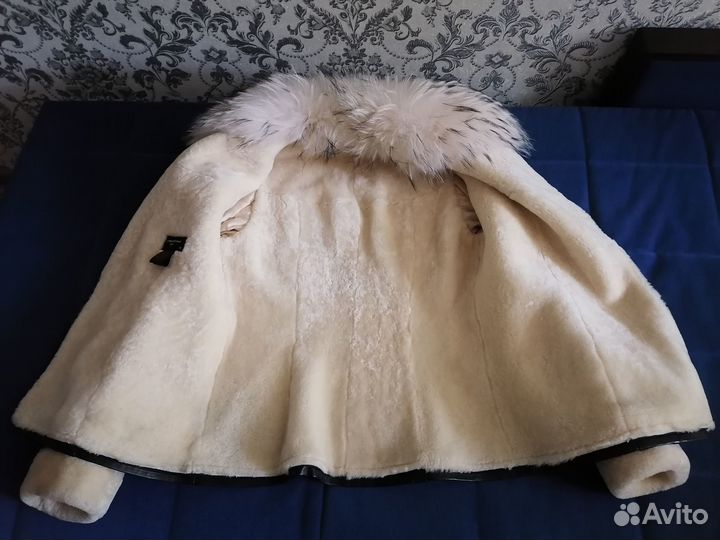 Кожаная куртка женская на меху Сhamps elysees cuir