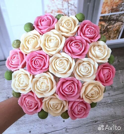 Съедобные букеты маме