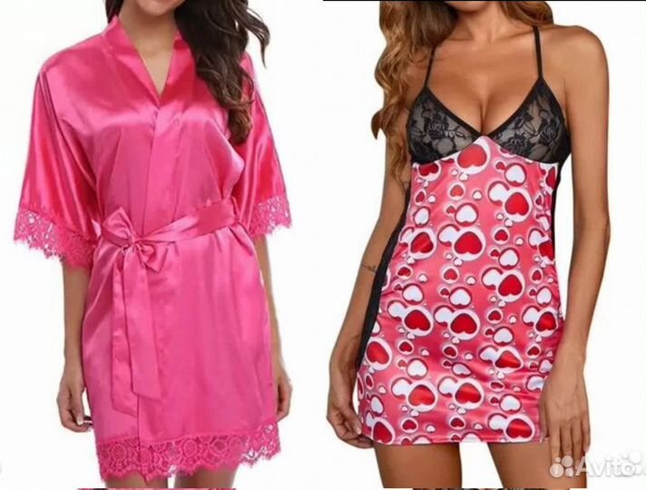 Халат и пеньюар, комплект