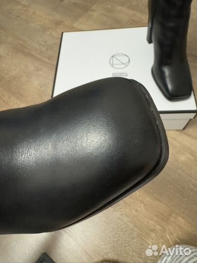 Полусапоги зимние черные 40