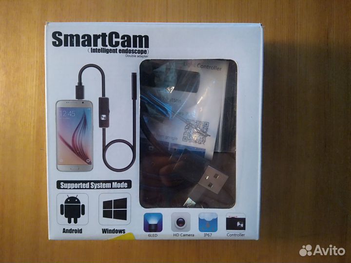 USB/Micro эндоскоп Endsc 1 метр ip67 с подсветкой