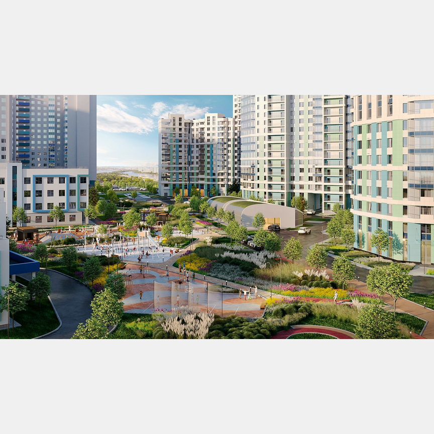 2-к. квартира, 57 м², 2/20 эт.