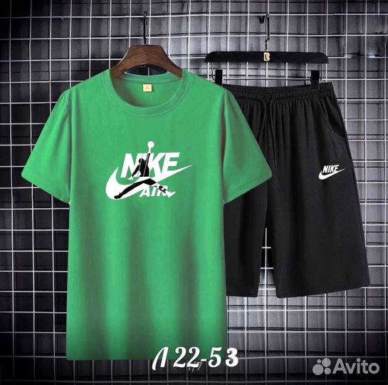 Спортивный костюм мужской шорты и футболка Nike